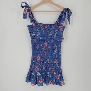 ASTR Anais Floral Smocked Dress